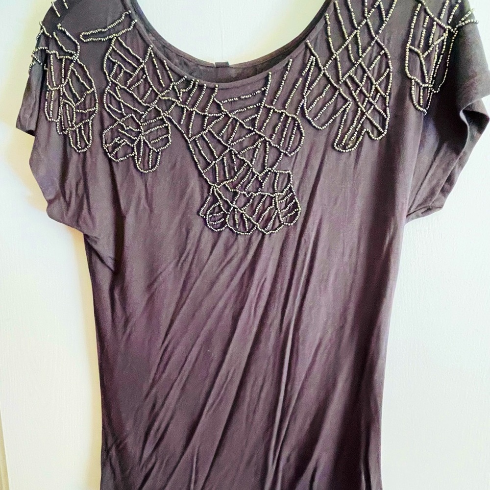 Jaloux Beaded Top Sz L